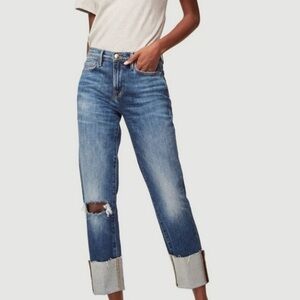 Women's Blue Distressed Jeans